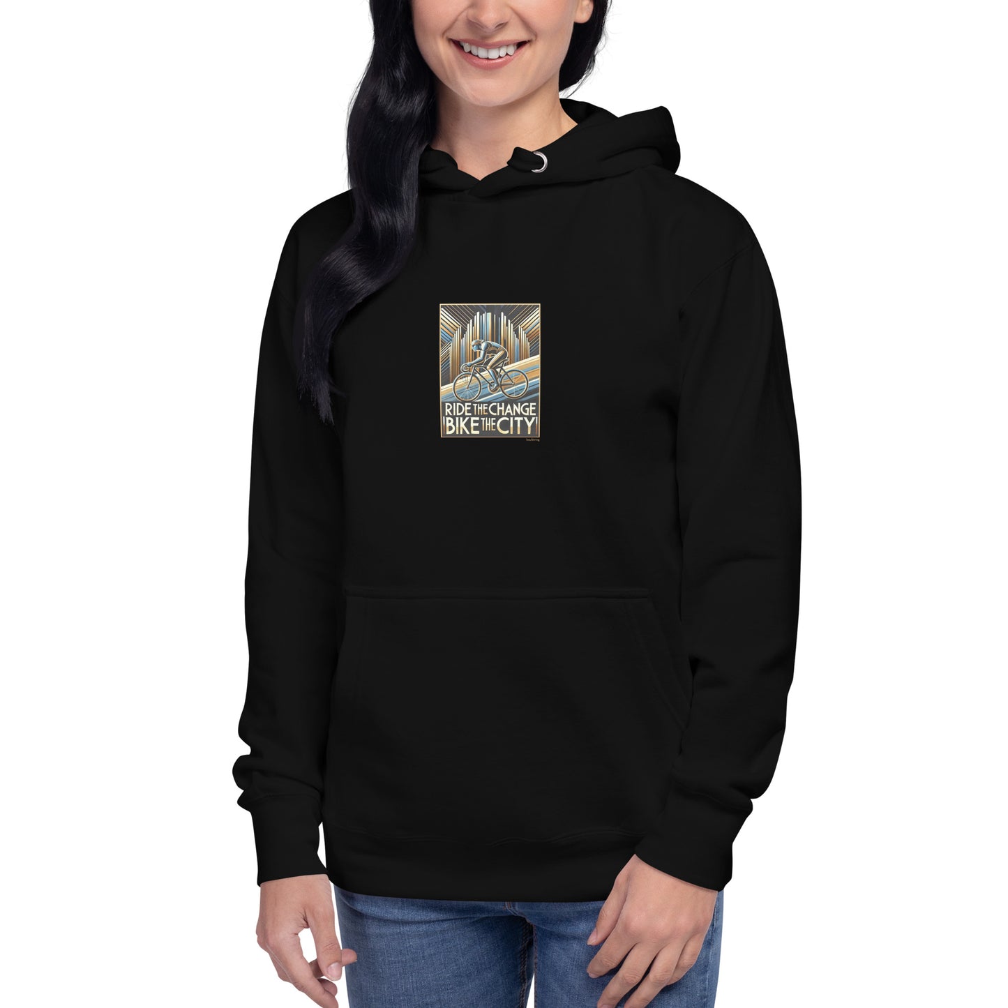 Premium hoodie - Ride The Change Bike The City