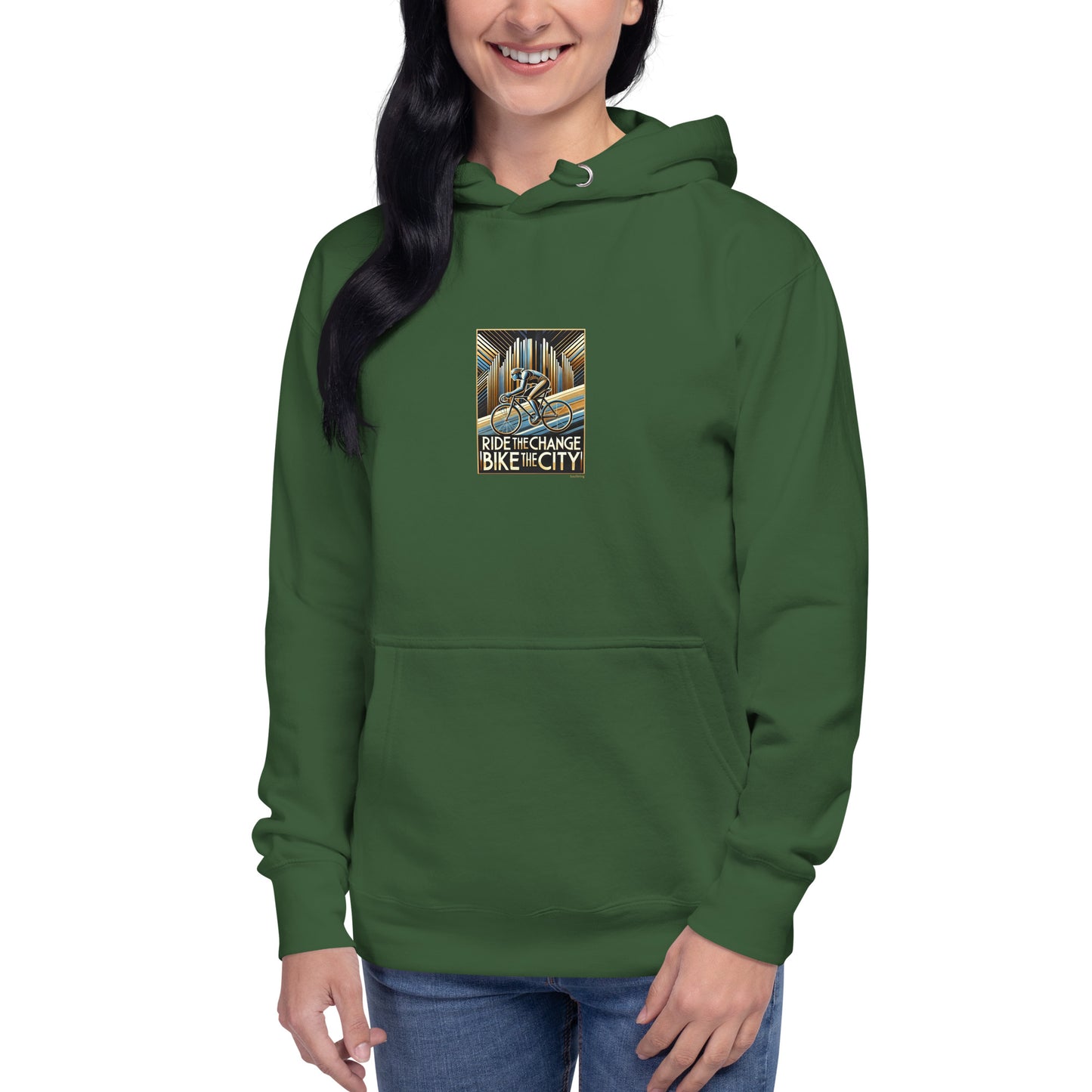 Premium hoodie - Ride The Change Bike The City