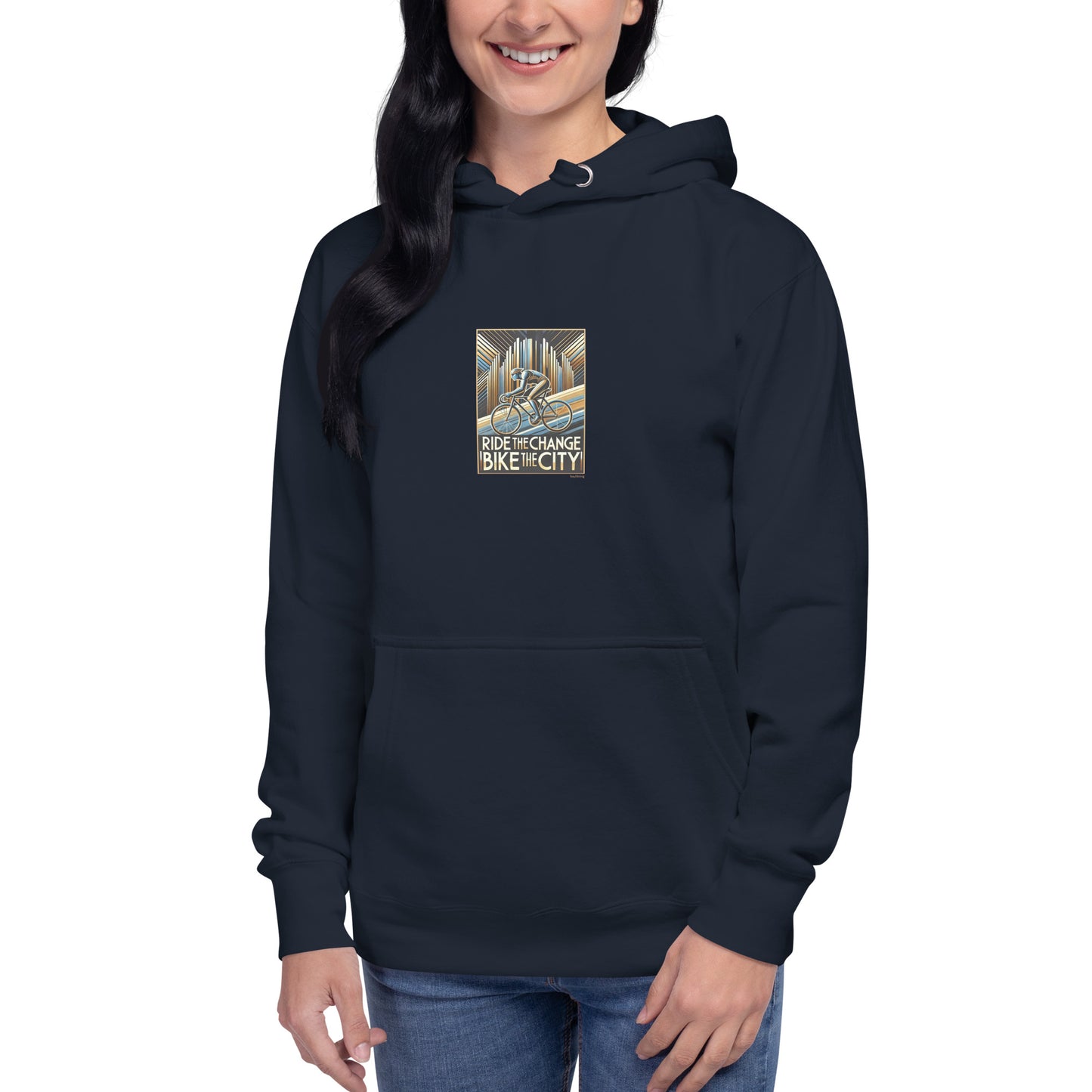 Premium hoodie - Ride The Change Bike The City