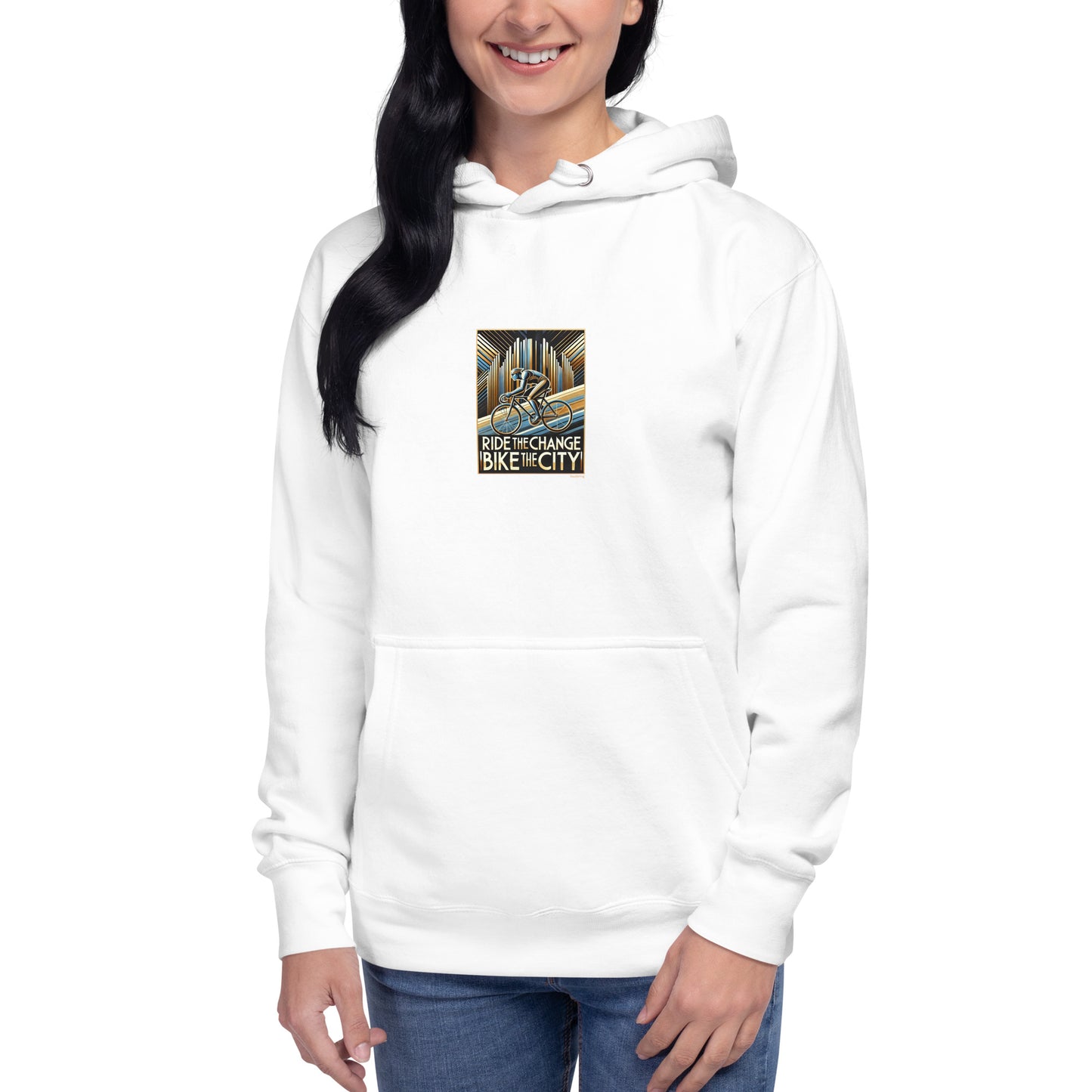 Premium hoodie - Ride The Change Bike The City