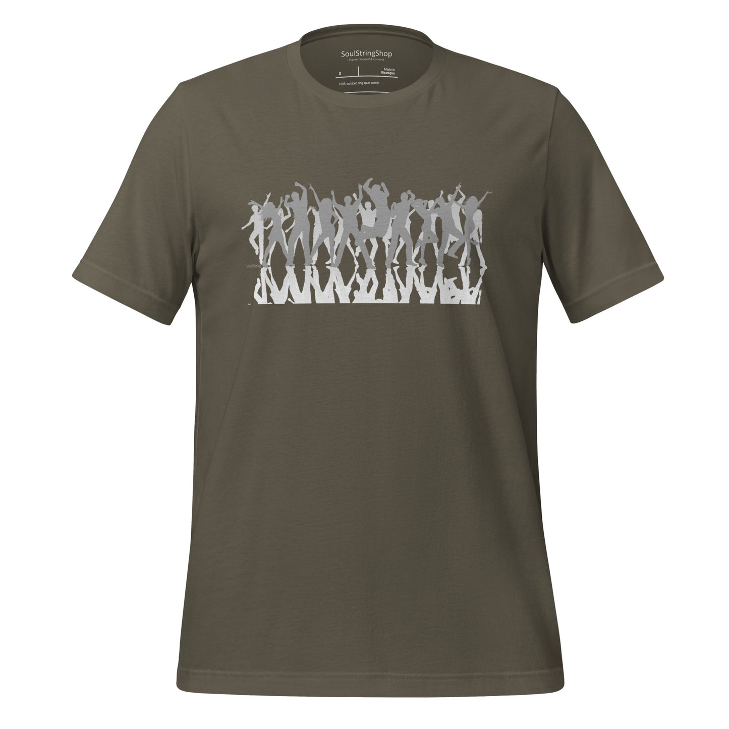 Mannen T-shirt - Dancing Crowd