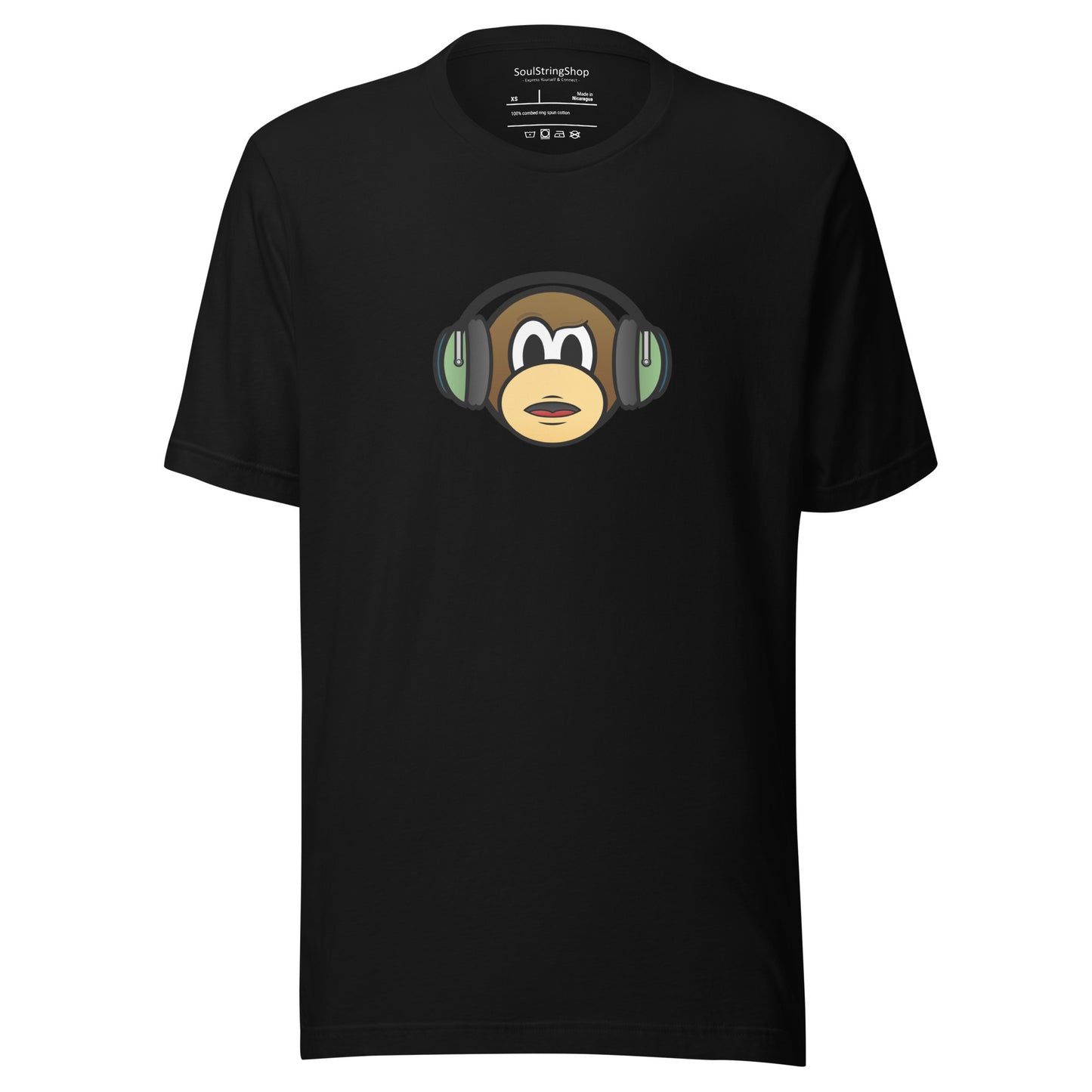 Unisex T-shirt - Monkey with Headphones