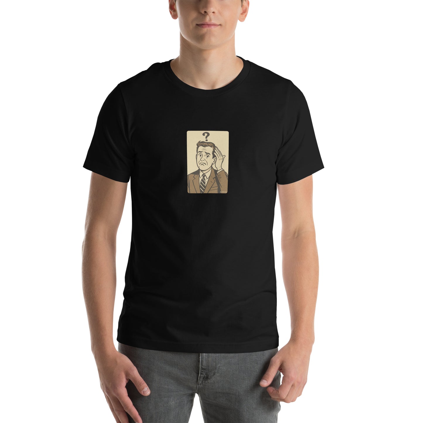 Mannen T-shirt - Confused Man
