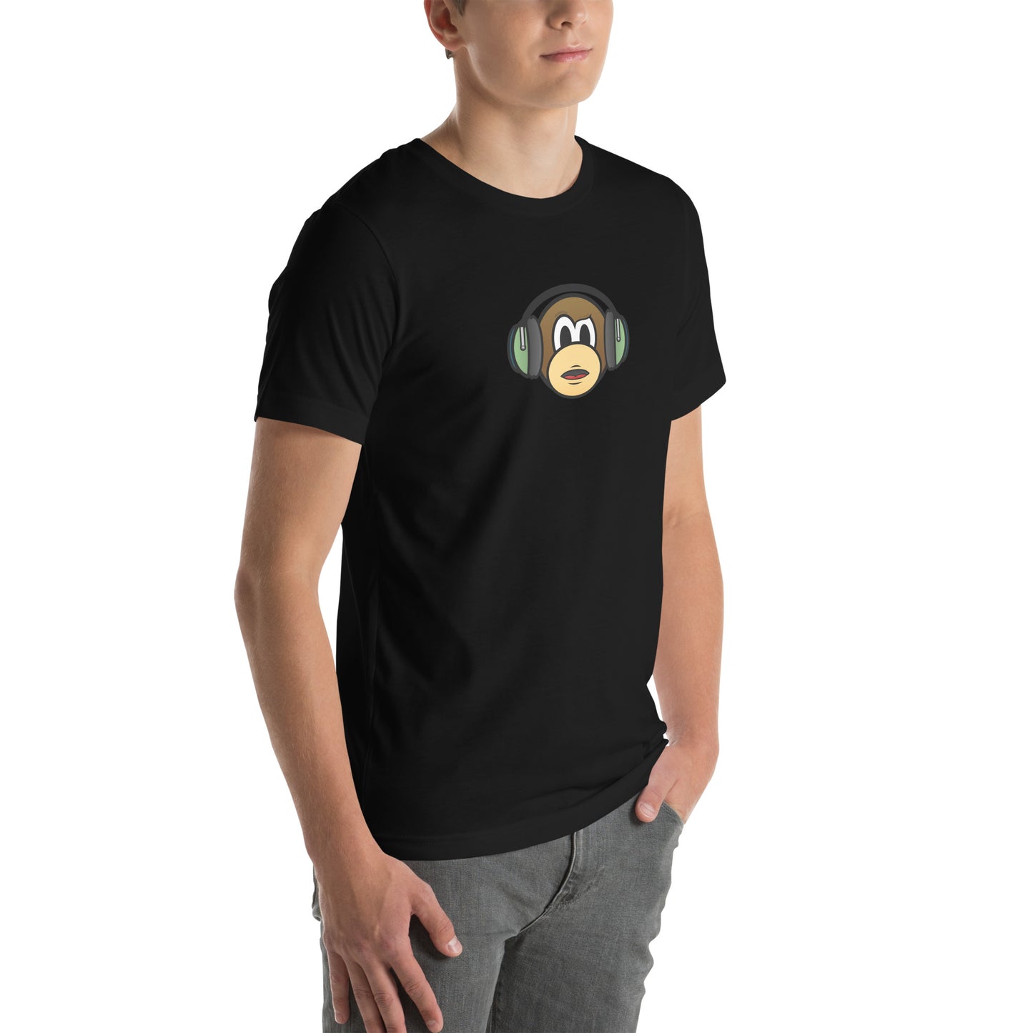 Unisex T-shirt - Monkey with Headphones