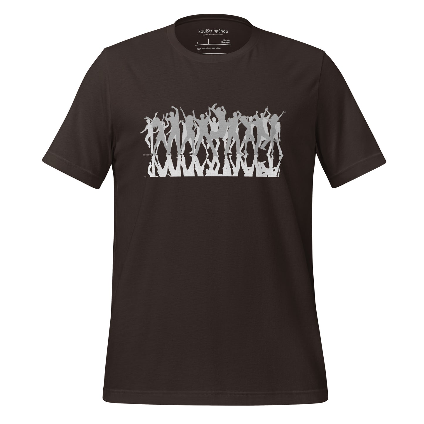 Mannen T-shirt - Dancing Crowd