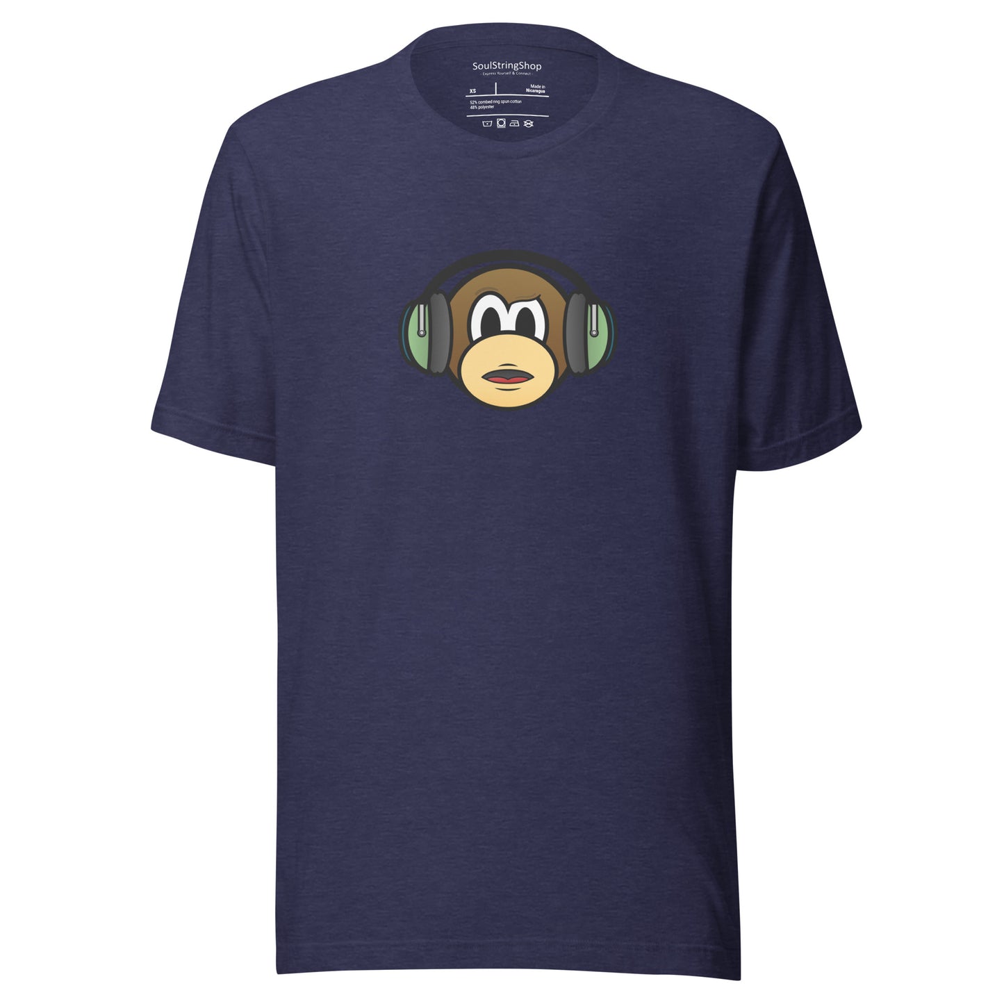 Unisex T-shirt - Monkey with Headphones