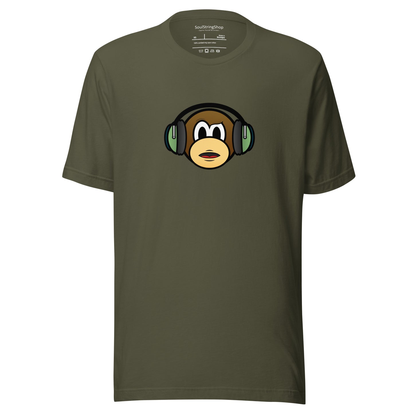 Unisex T-shirt - Monkey with Headphones