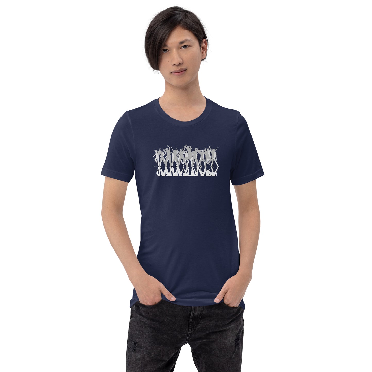 Mannen T-shirt - Dancing Crowd