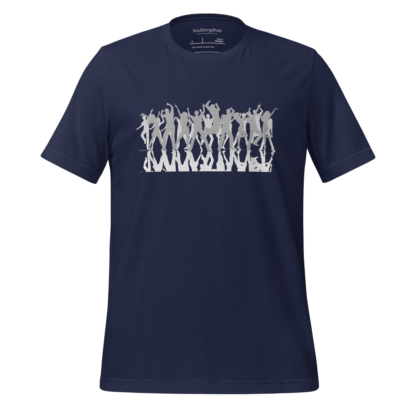 Mannen T-shirt - Dancing Crowd