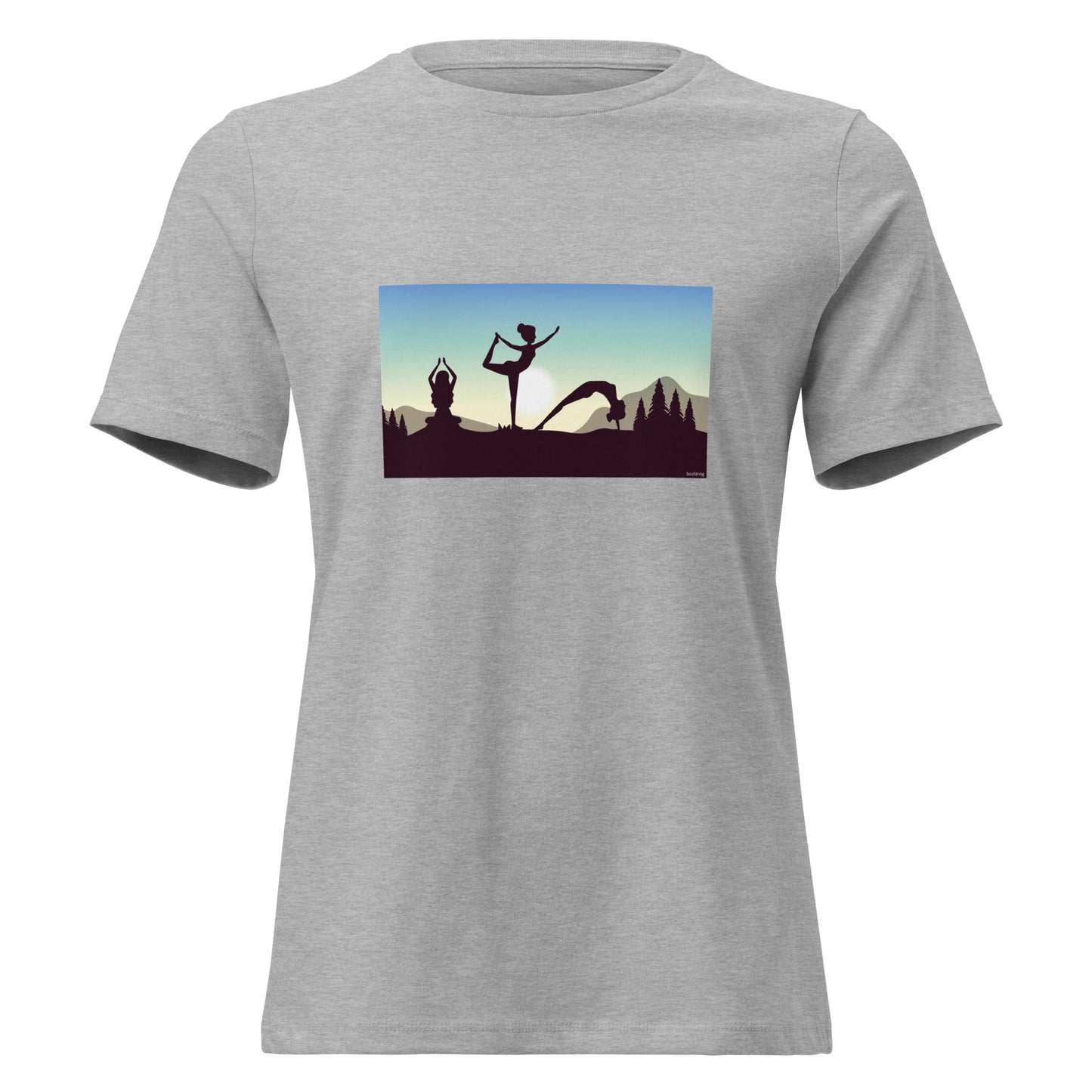 Dames T-shirt - Yoga at Dawn