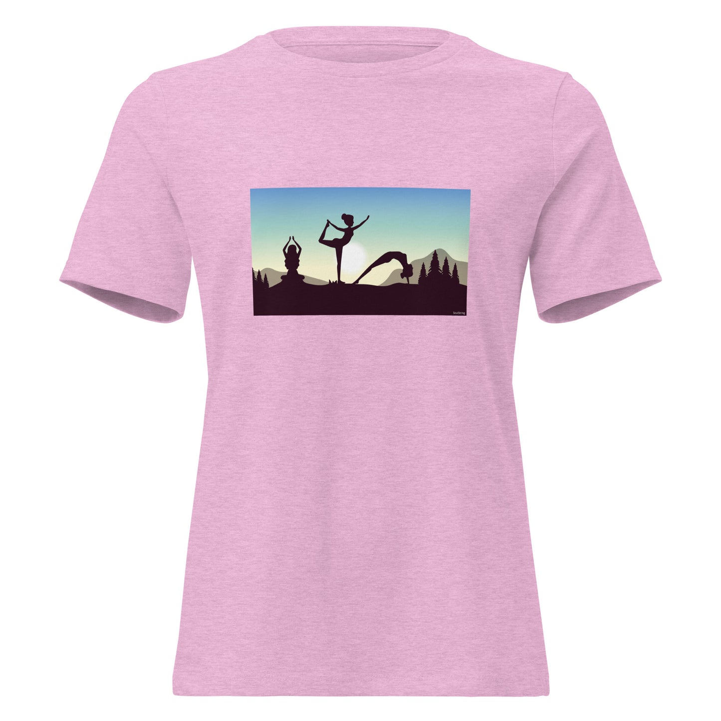 Dames T-shirt - Yoga at Dawn