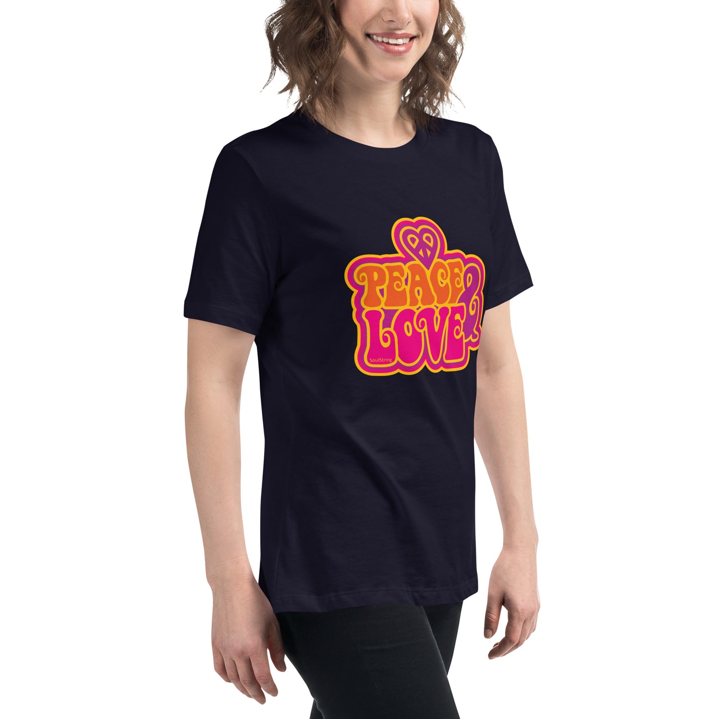 Dames T-shirt - Peace & Love