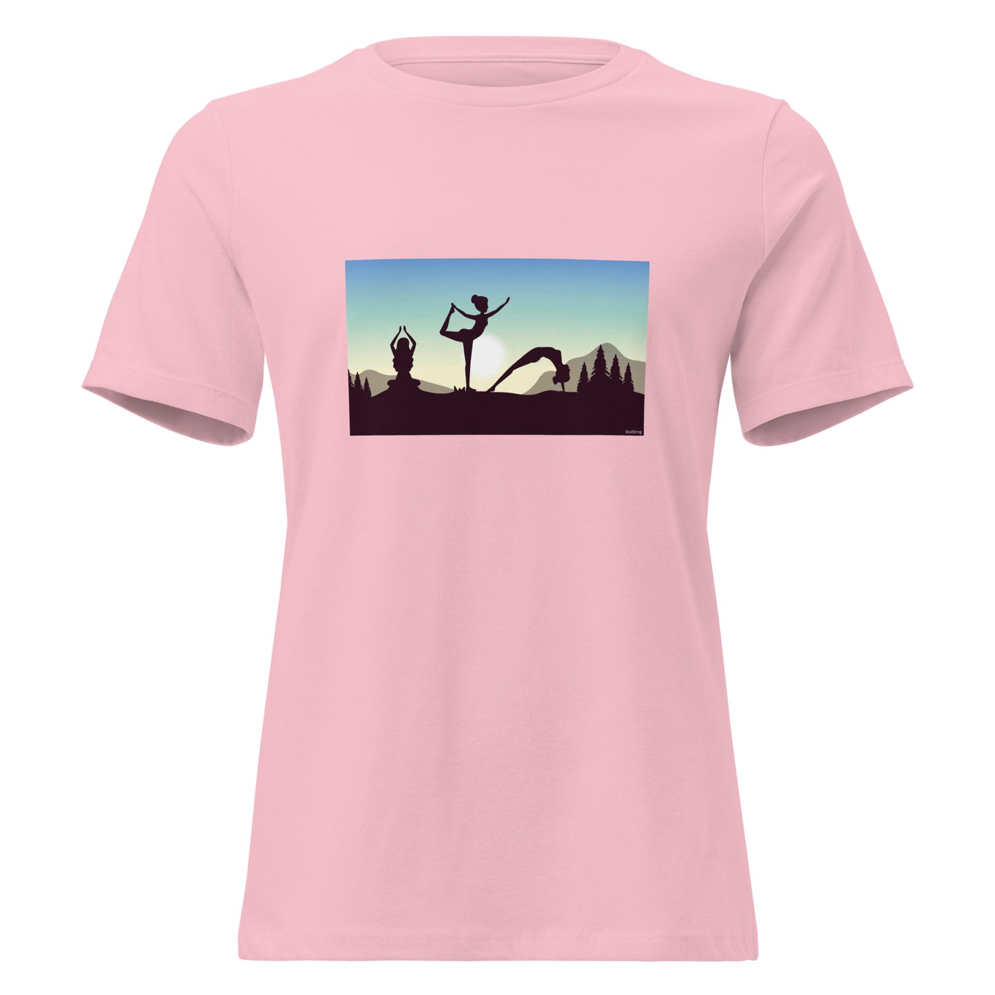 Dames T-shirt - Yoga at Dawn