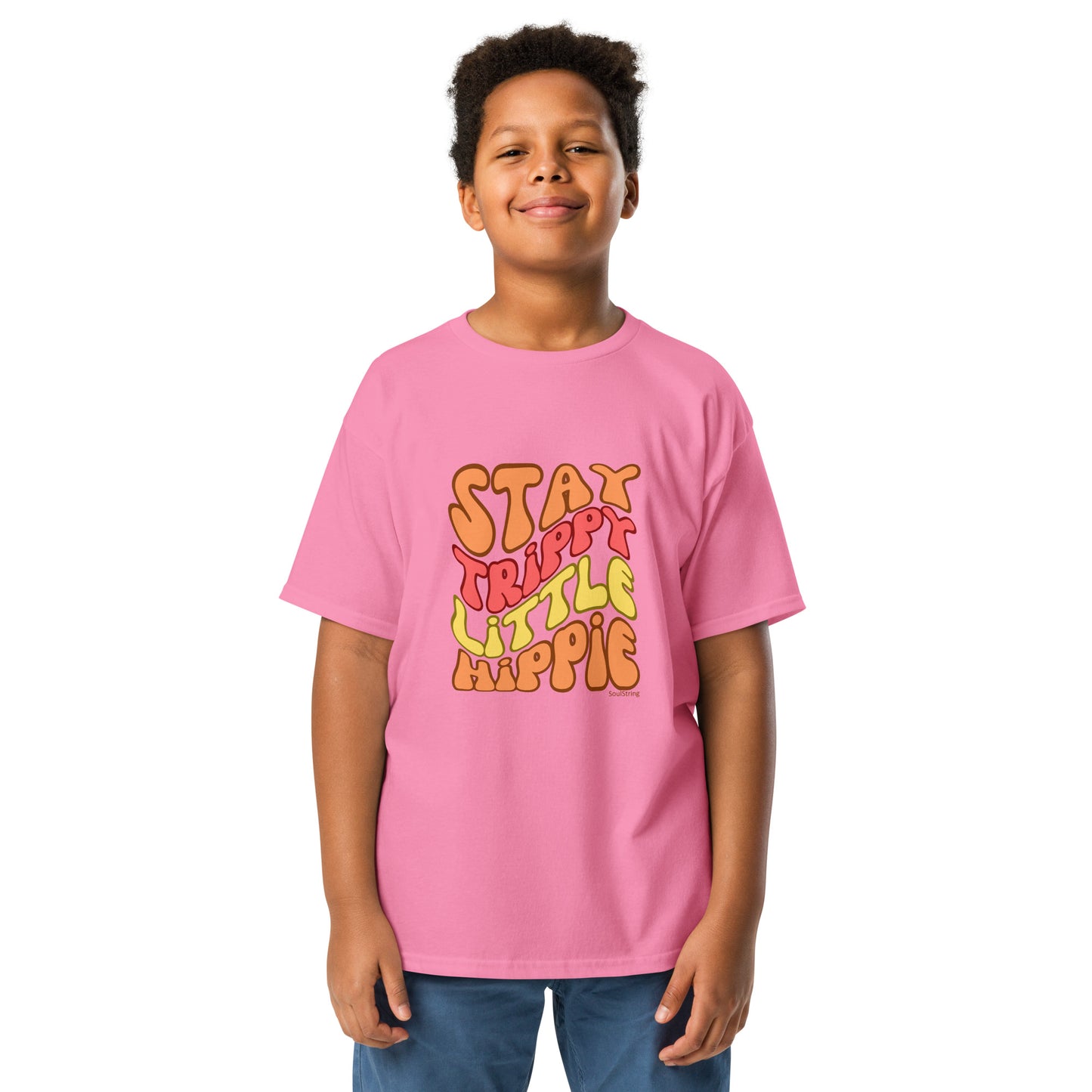 Kids T-shirt - Stay Trippy Little Hippie