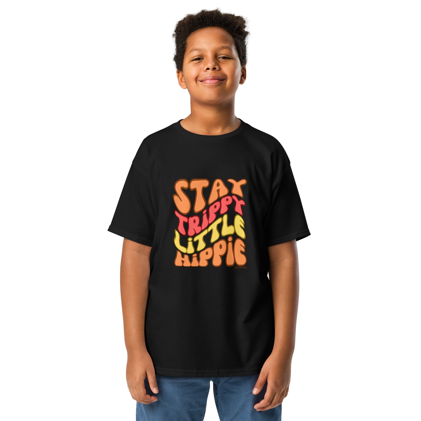 Kids T-shirt - Stay Trippy Little Hippie