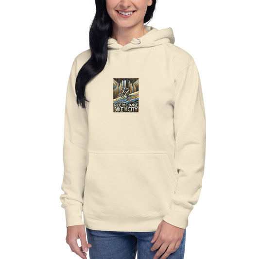 Premium hoodie - Ride The Change Bike The City