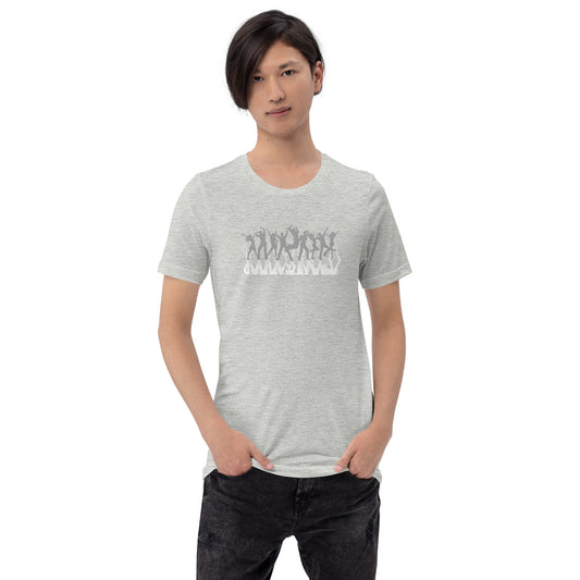 Mannen T-shirt - Dancing Crowd