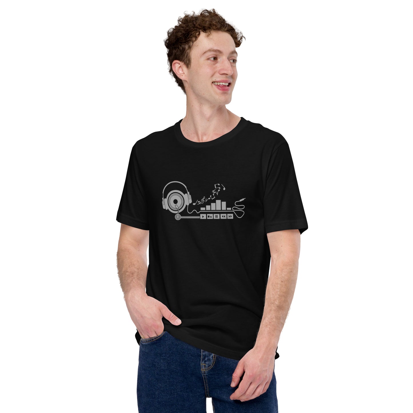 Mannen T-shirt - Play Music