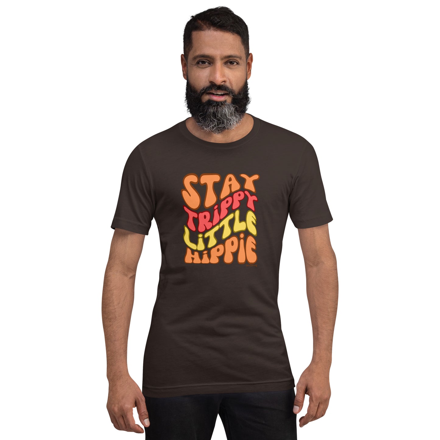 Mannen T-shirt - Stay Trippy Little Hippie