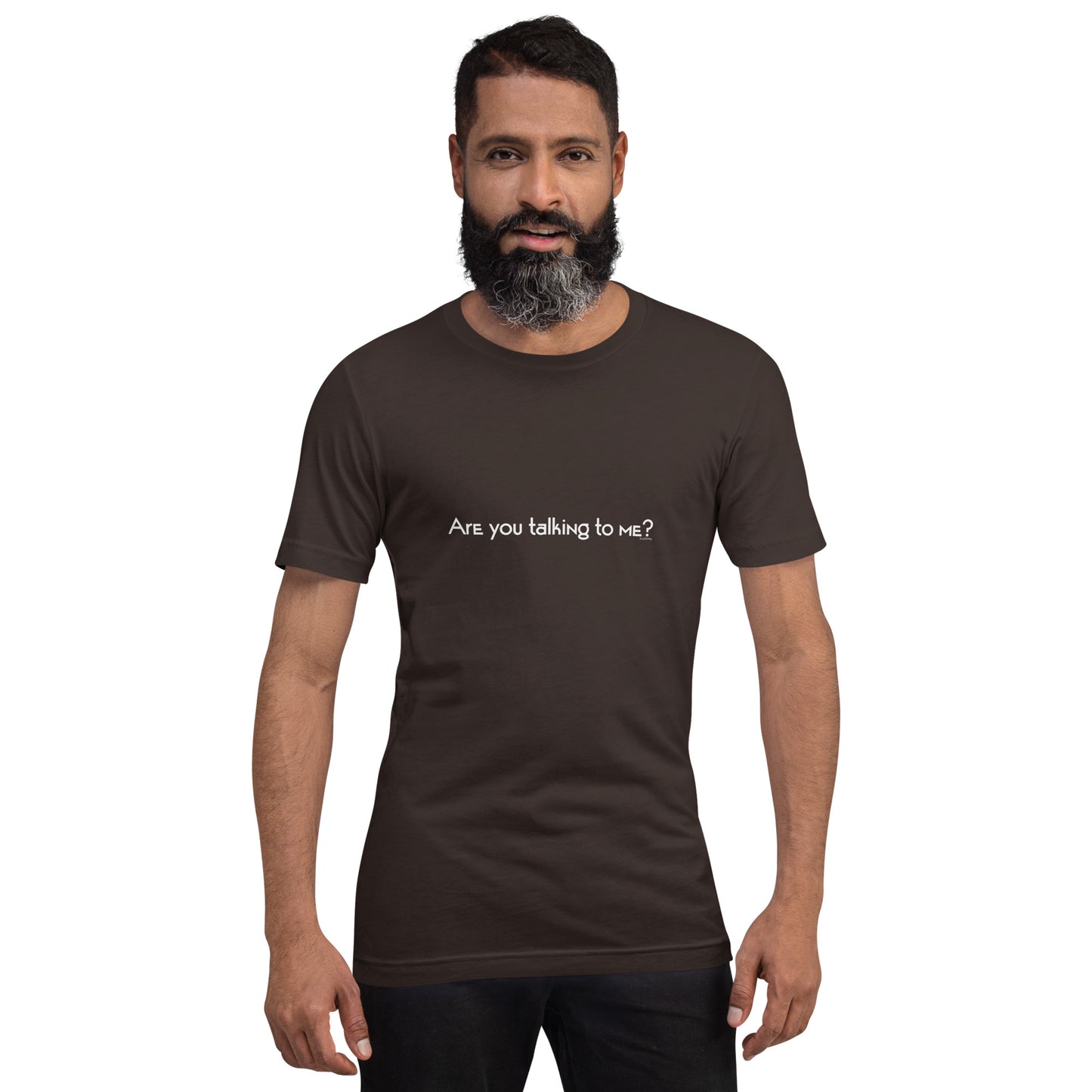 Mannen T-shirt - Are You Talking To Me?