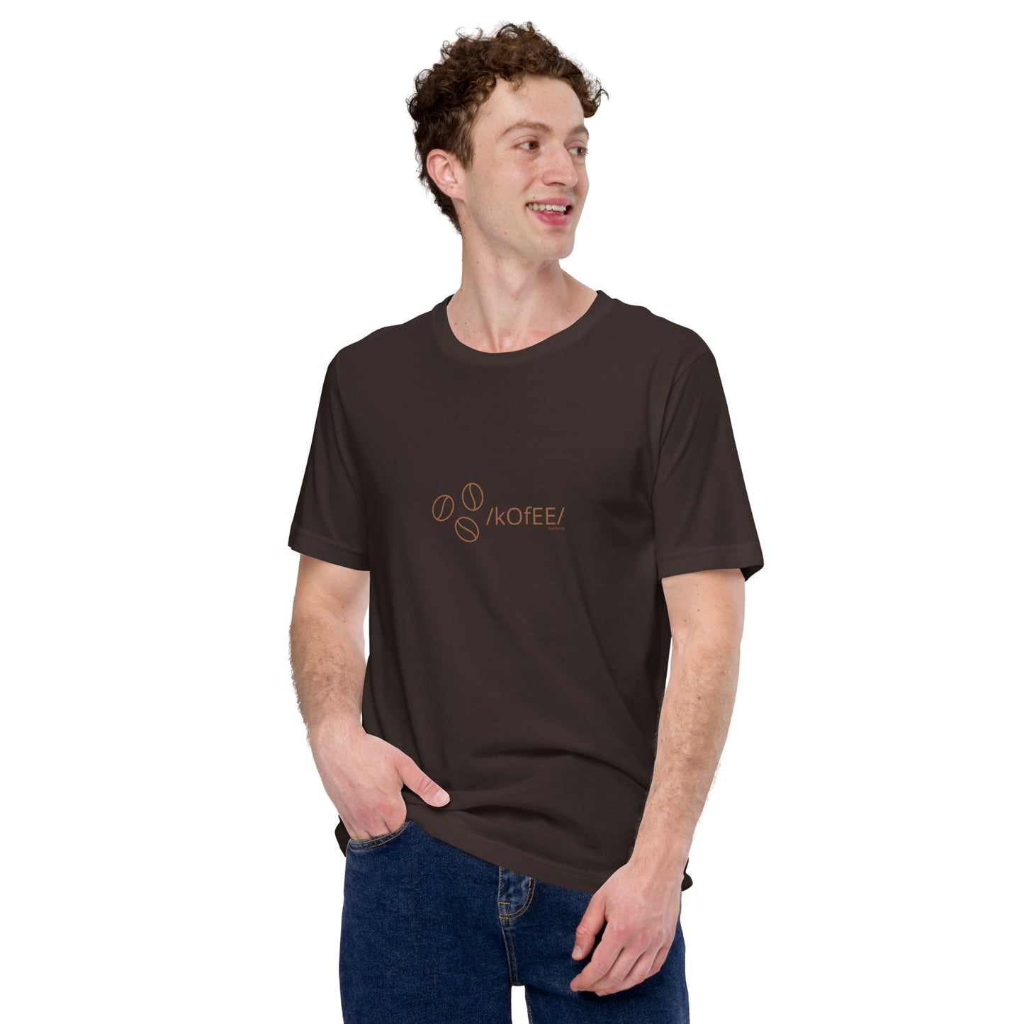 Mannen T-shirt - Coffee