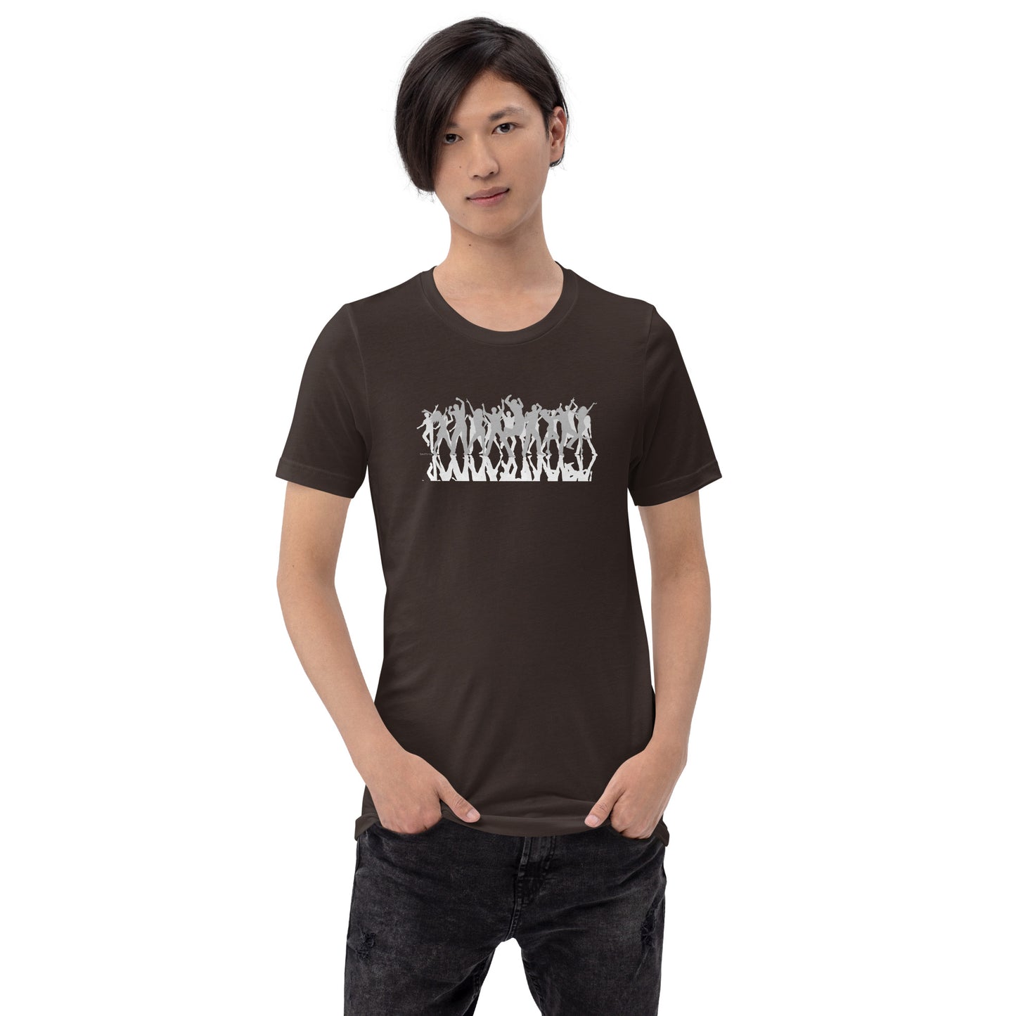 Mannen T-shirt - Dancing Crowd