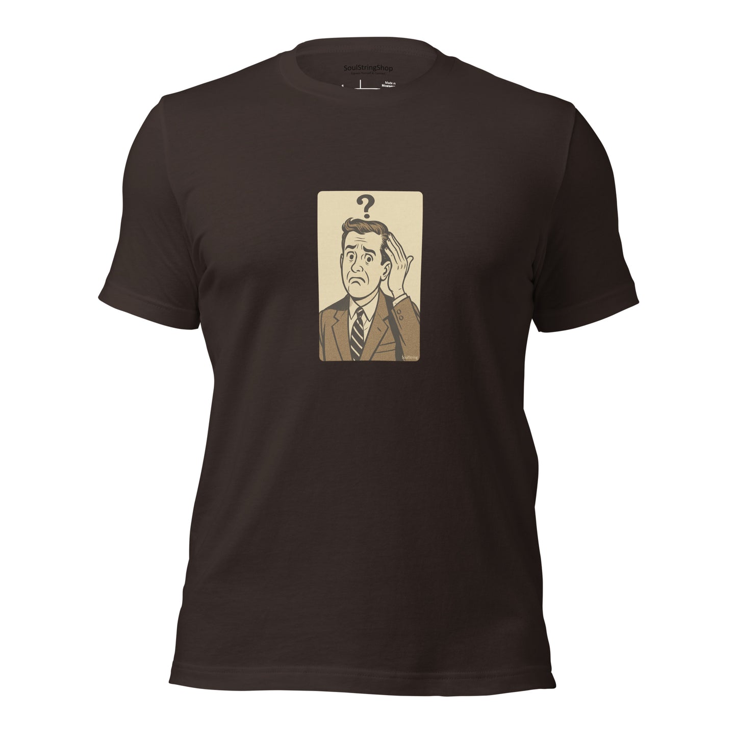 Mannen T-shirt - Confused Man