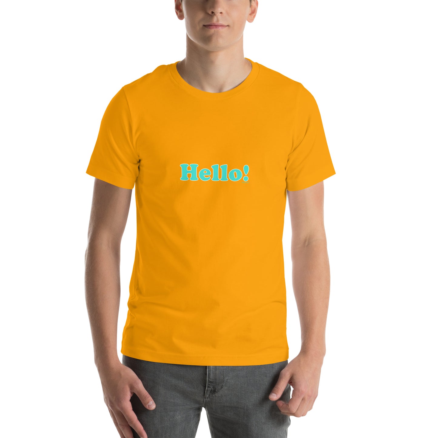 Mannen T-shirt - Hello