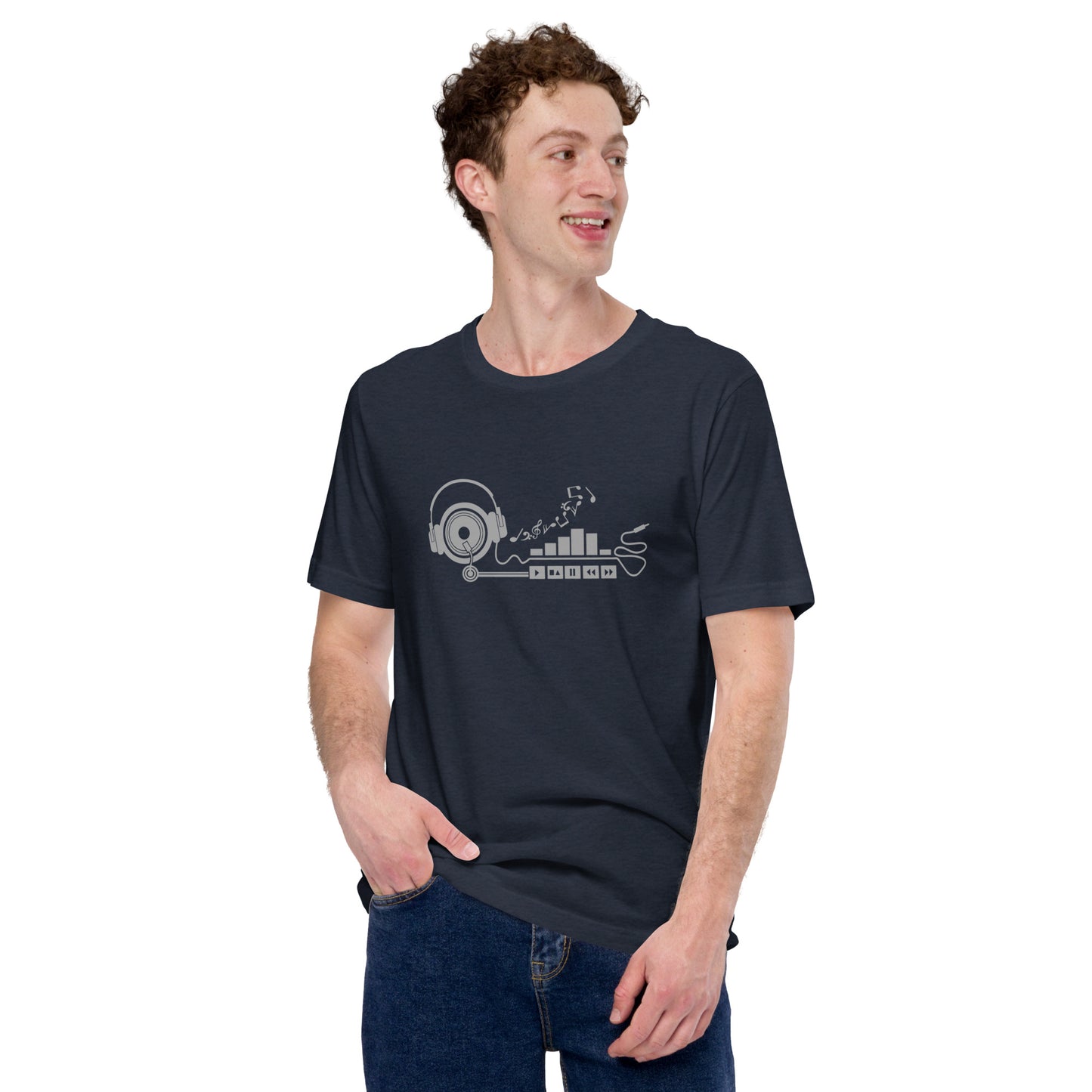 Mannen T-shirt - Play Music