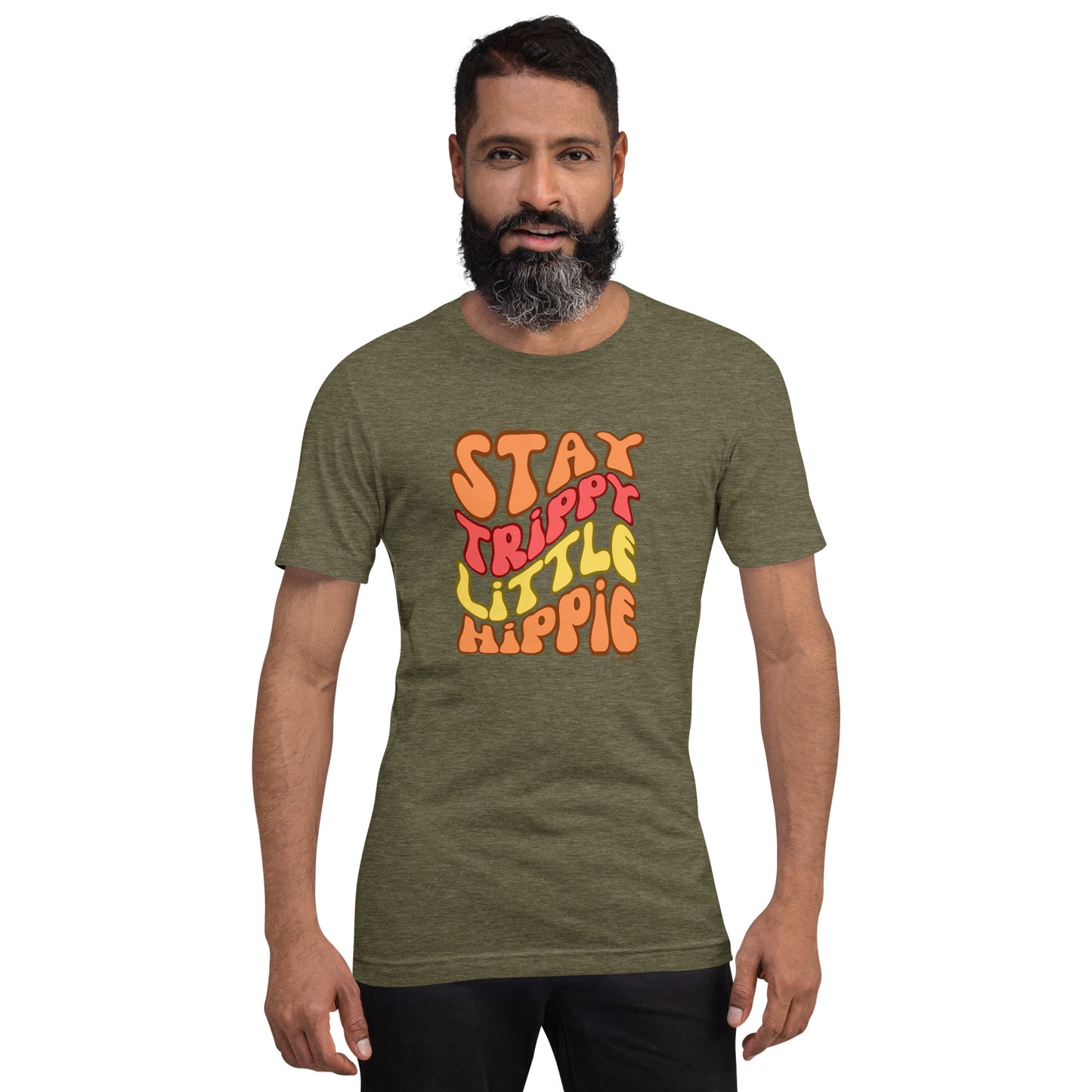Mannen T-shirt - Stay Trippy Little Hippie