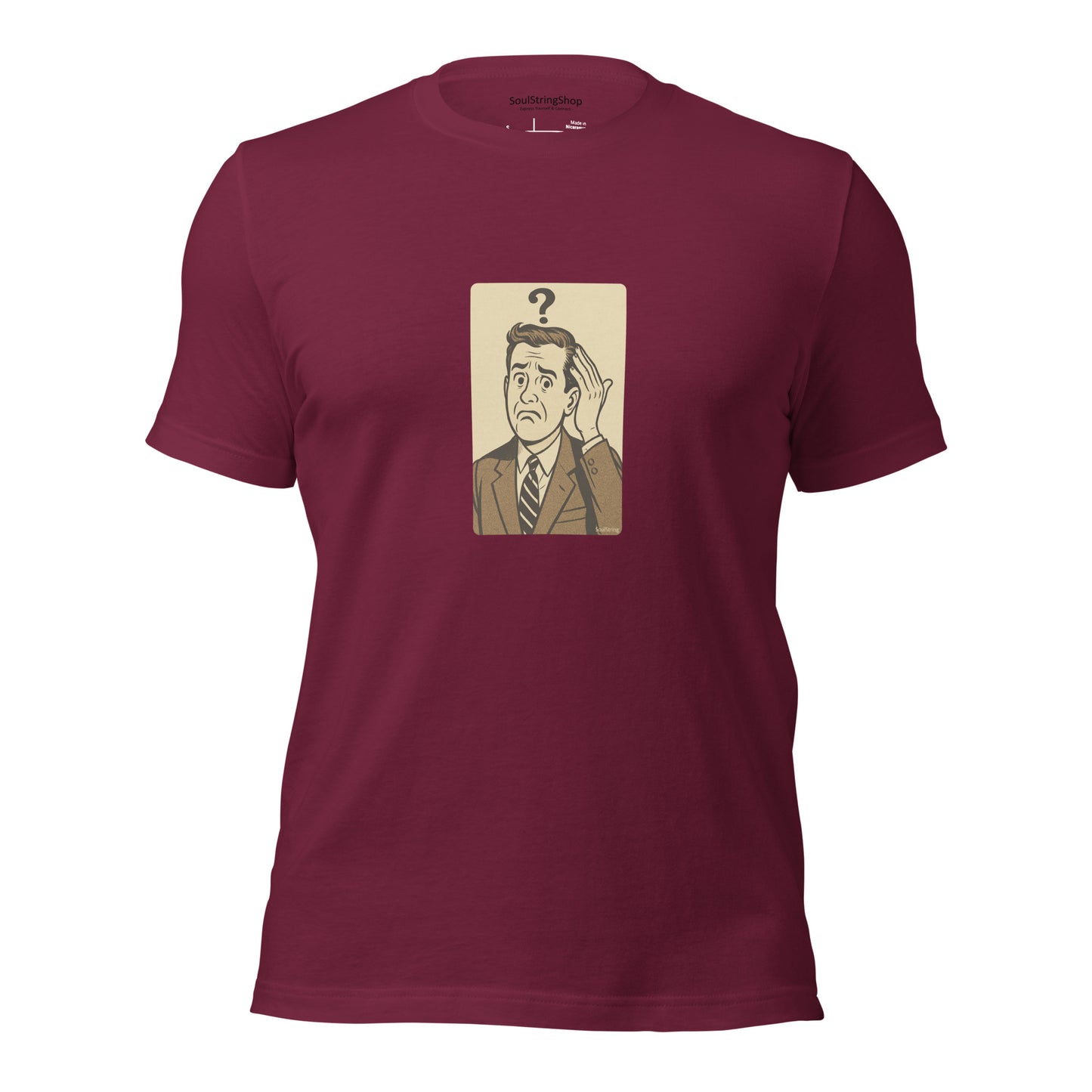 Mannen T-shirt - Confused Man
