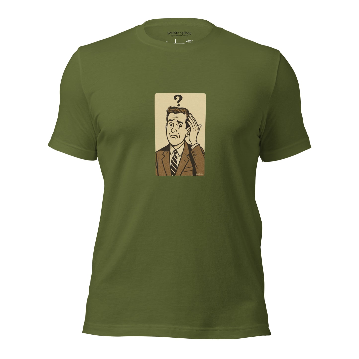 Mannen T-shirt - Confused Man