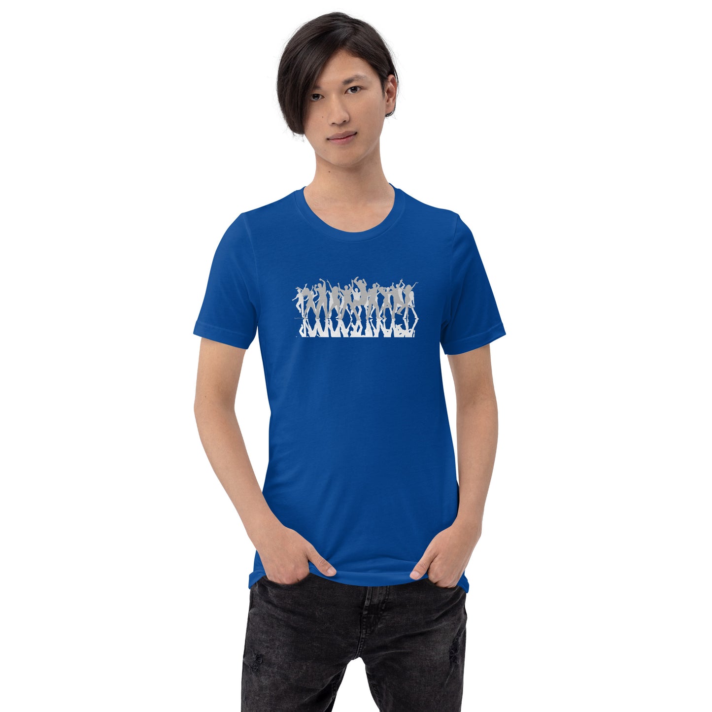 Mannen T-shirt - Dancing Crowd