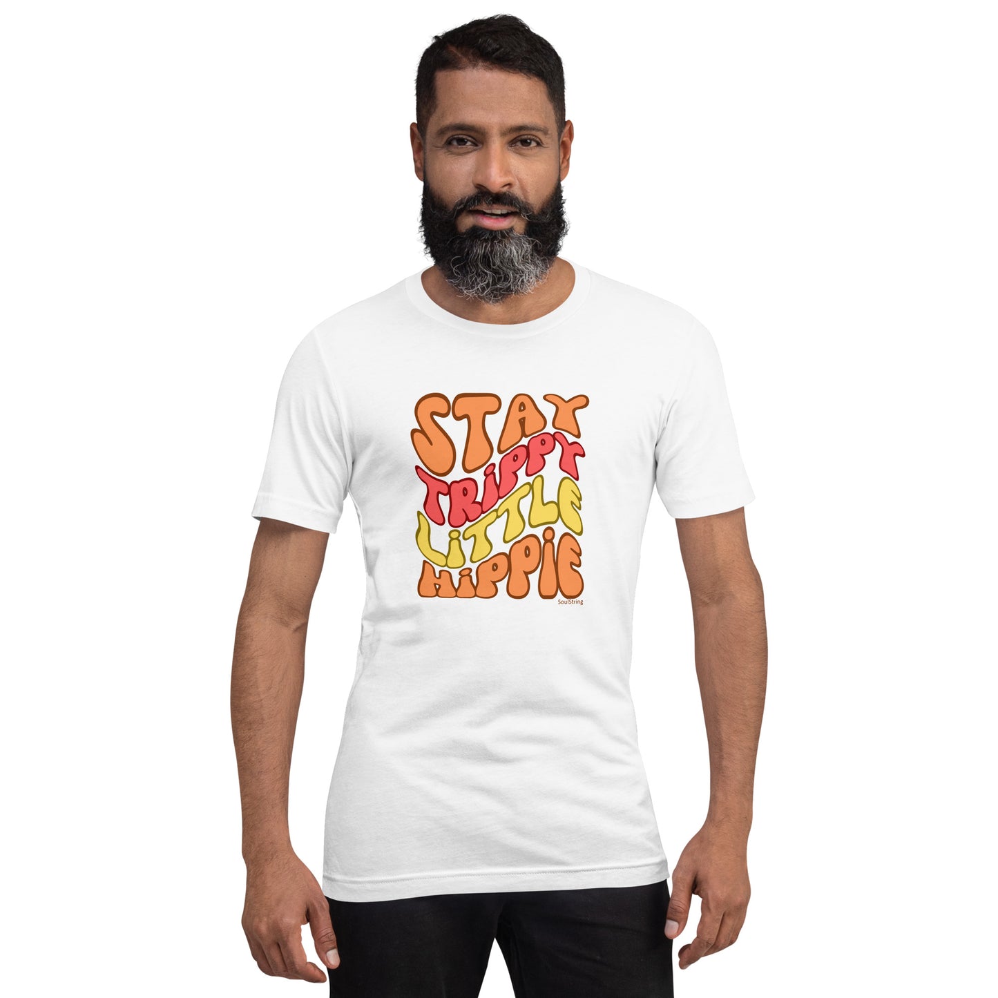 Mannen T-shirt - Stay Trippy Little Hippie