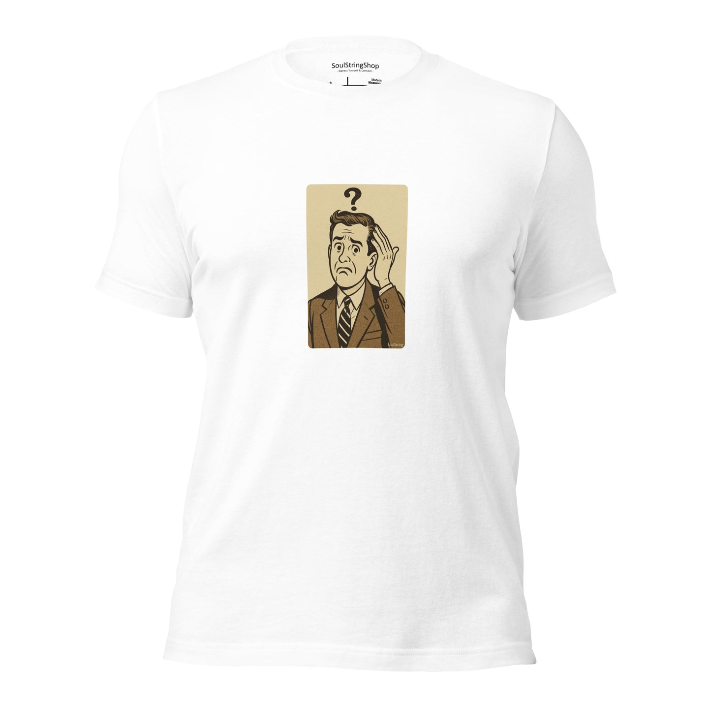Mannen T-shirt - Confused Man