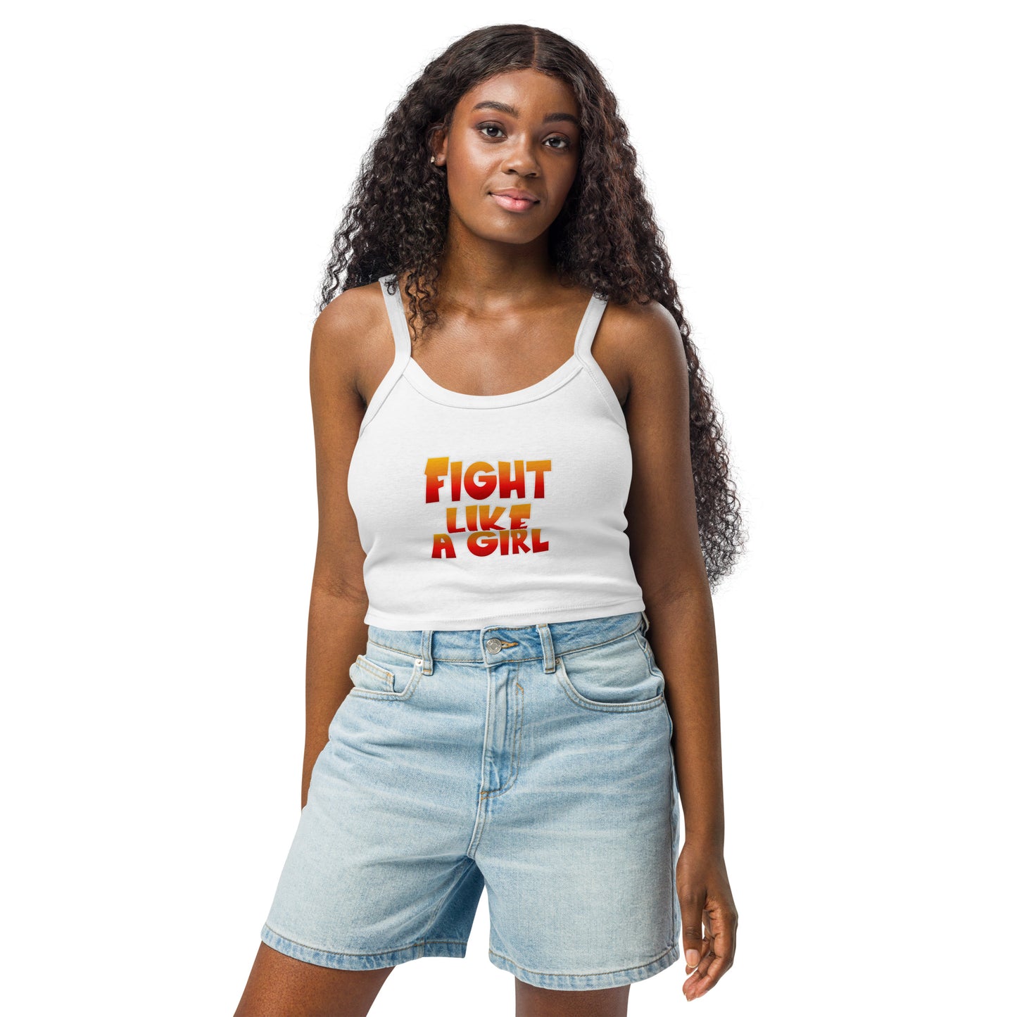 Micro-rib tank top - Fight Like A Girl
