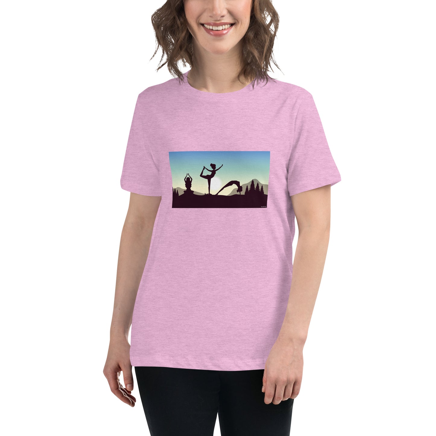 Dames T-shirt - Yoga at Dawn
