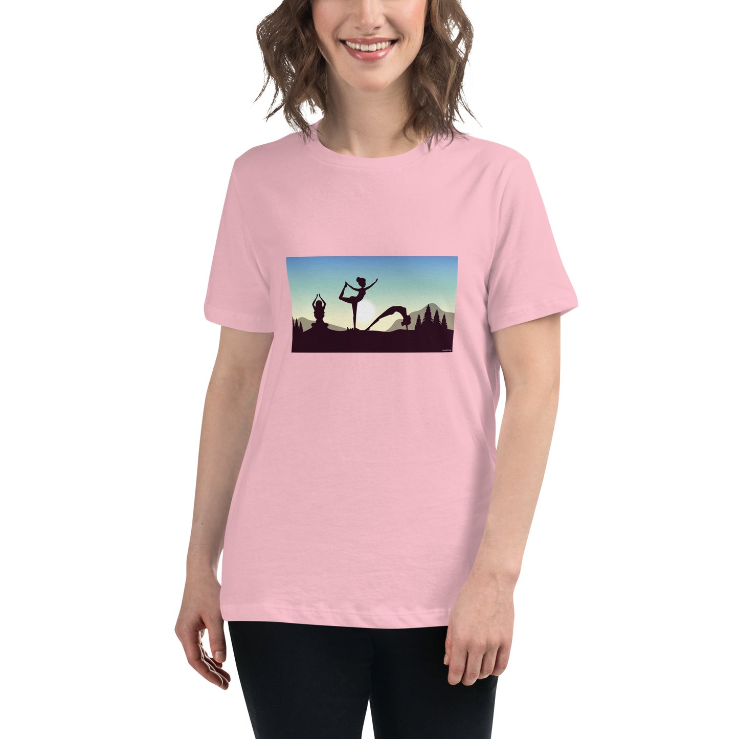 Dames T-shirt - Yoga at Dawn