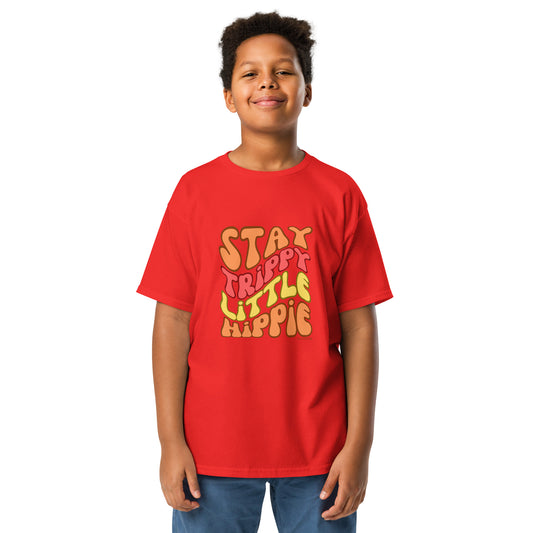 Kids T-shirt - Stay Trippy Little Hippie